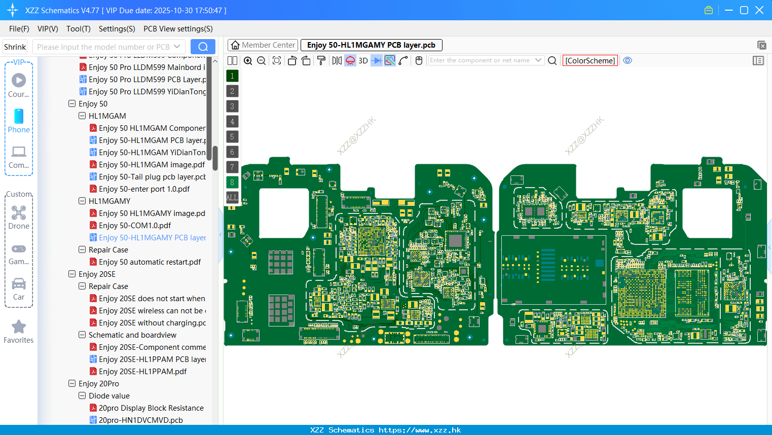 Huawei Enjoy 50-HL1MGAMY PCB Layer